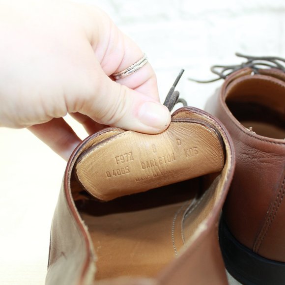 Coach Carleton Brown Leather Lace up Oxford Dress Shoes Size 8 D - Picture 7 of 9